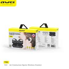 Awei T69 Air Conduction Sport True Wireless Bluetooth Earbuds || 300 mAh battery || best offer ||